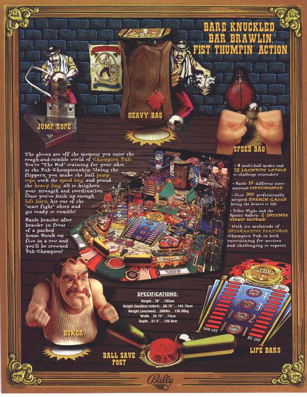 The Champion Pub Flyer Rückseite
