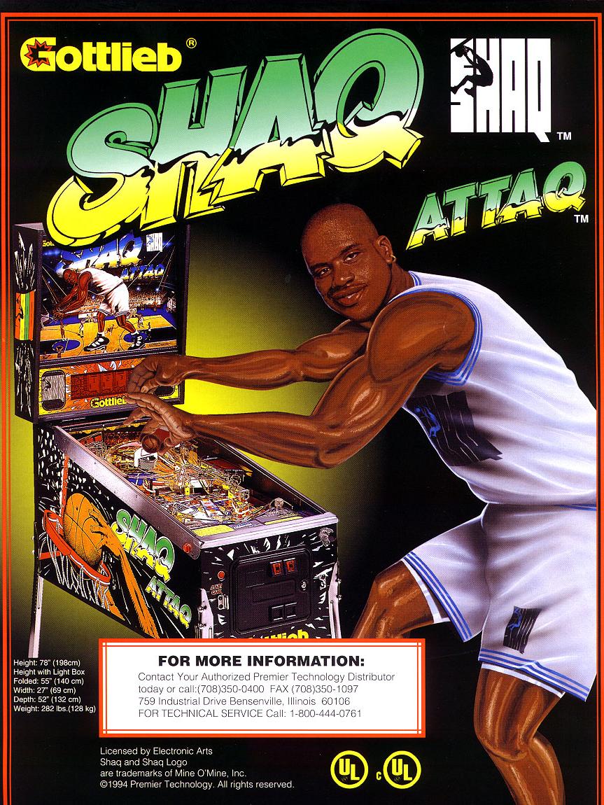 Shaq Attaq Flyer front