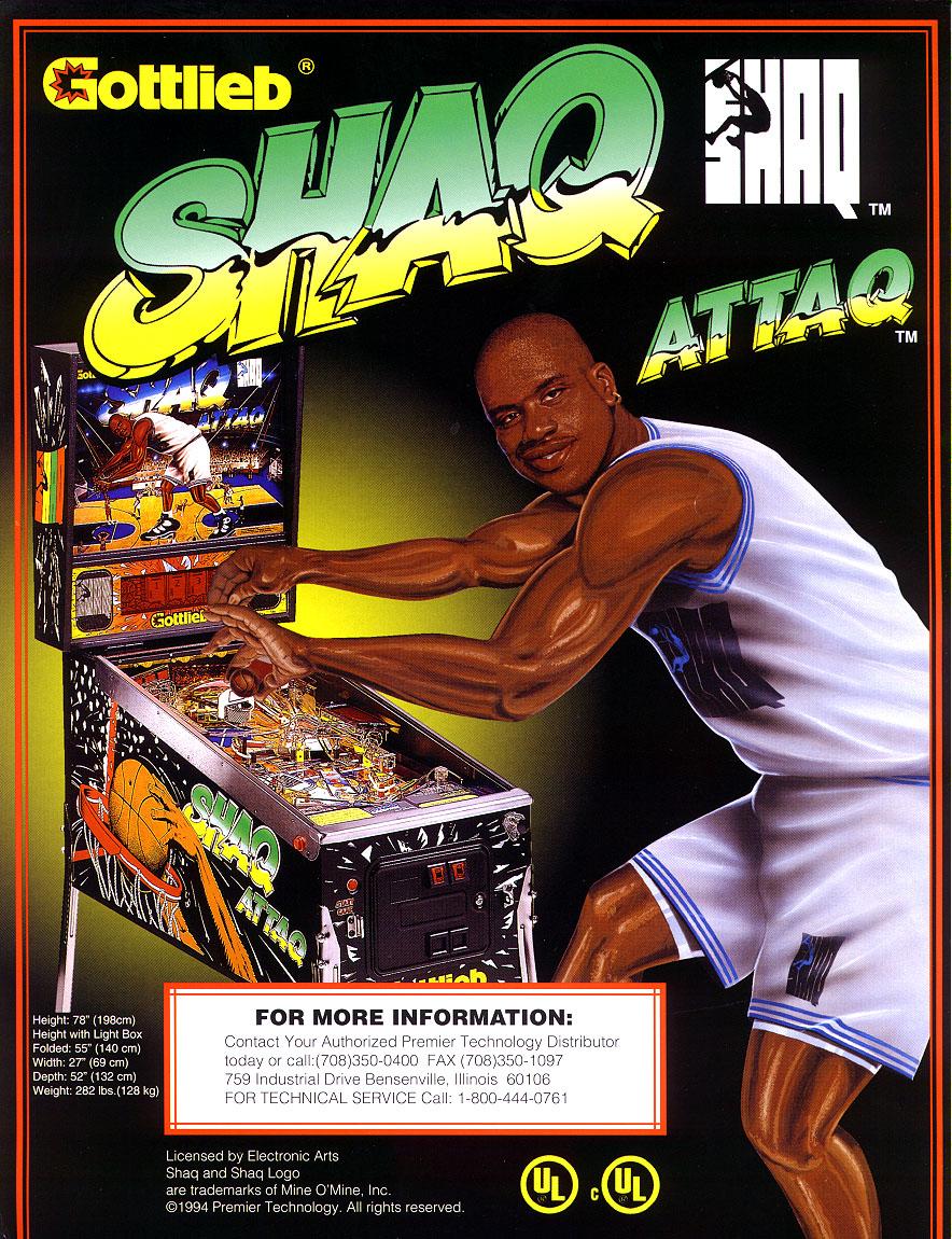 Shaq Attaq Flyer front