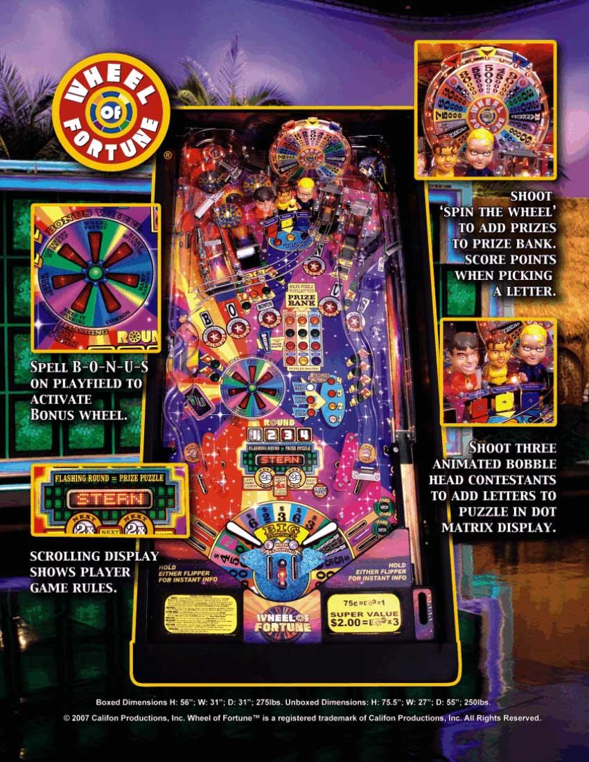 Wheel of Fortune Flyer Rückseite