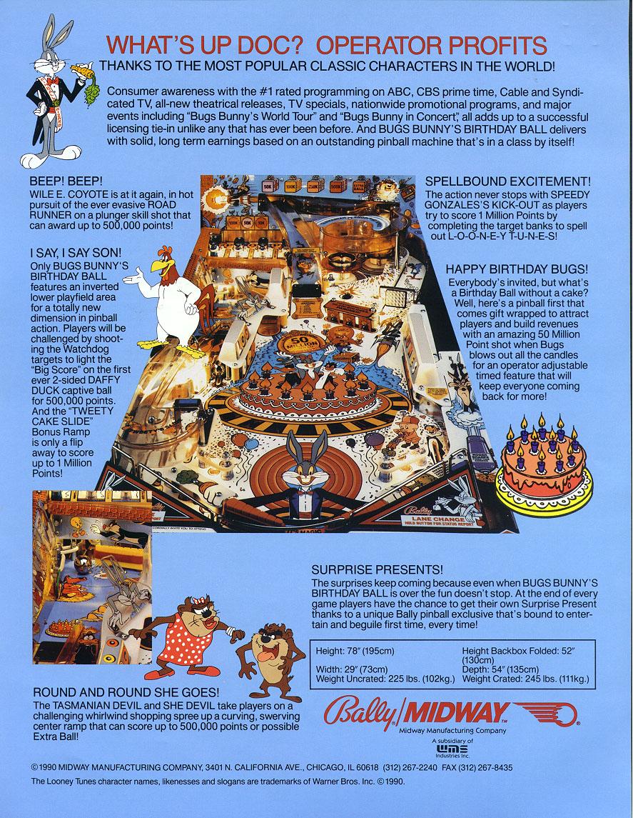 Bugs Bunny Flyer Rückseite