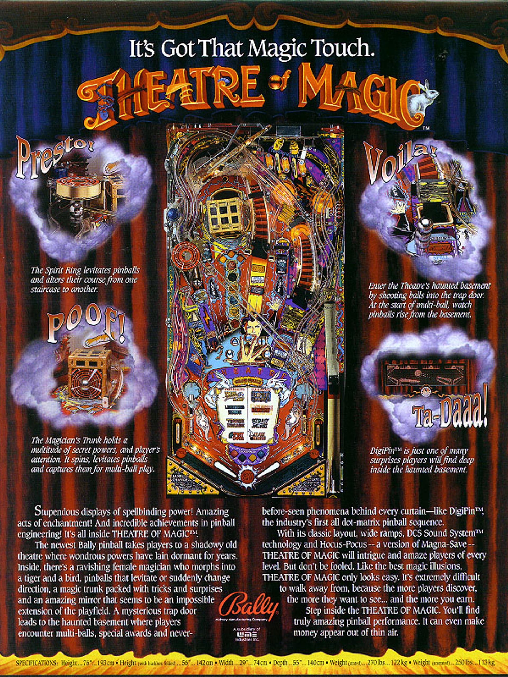 Theatre of Magic Flyer Rückseite 