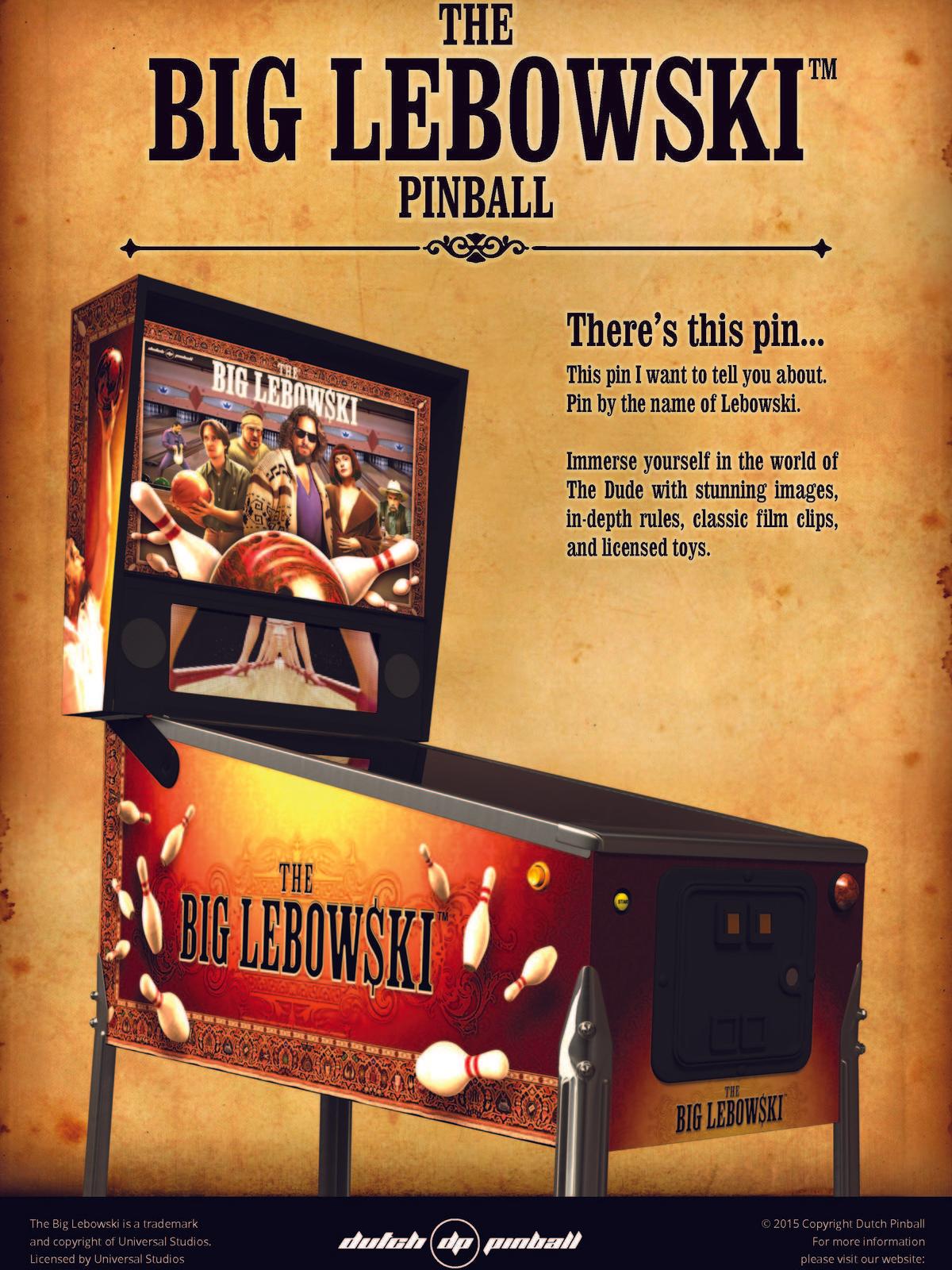 The Big Lebowski Flyer front