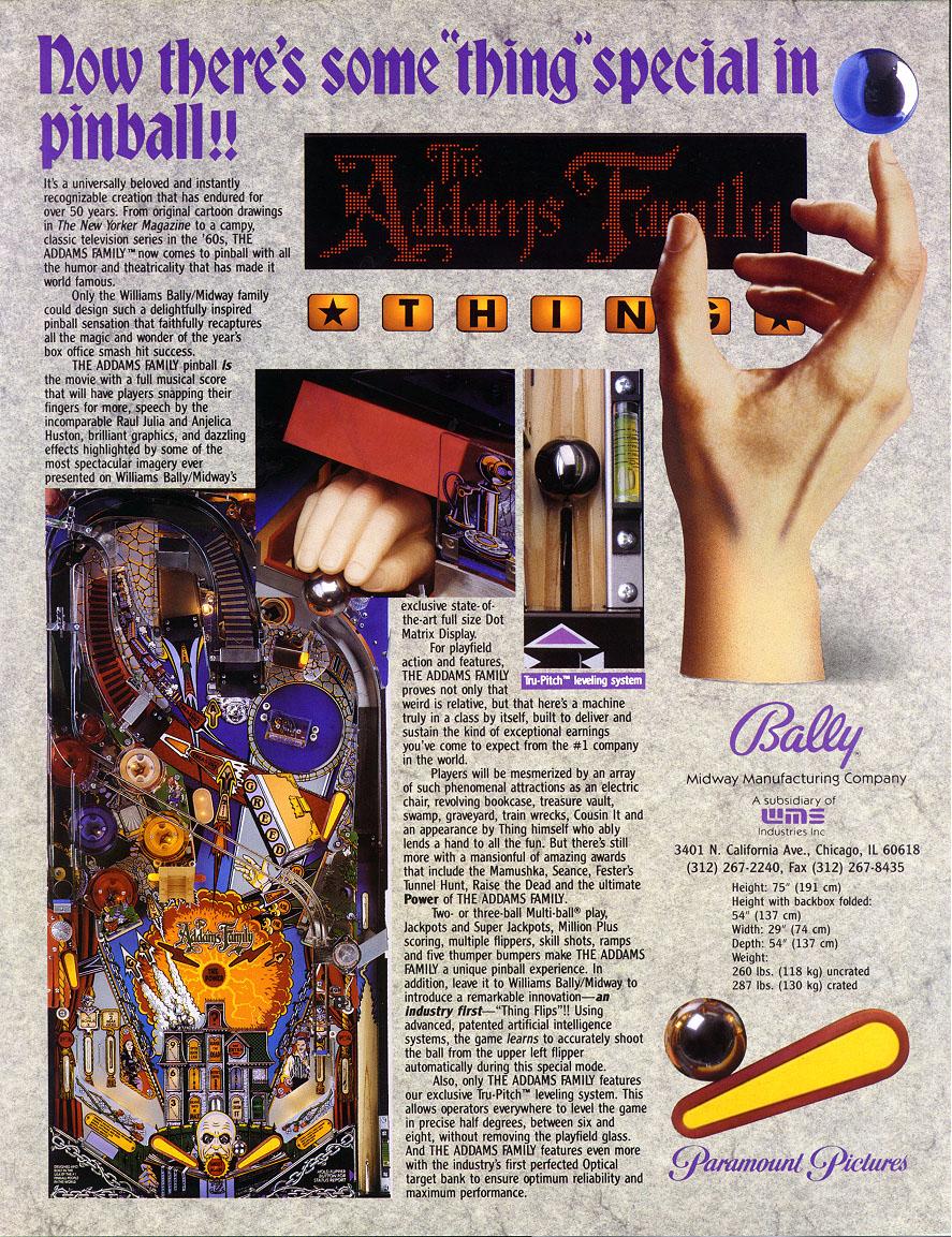 Addams Family Flyer Rückseite