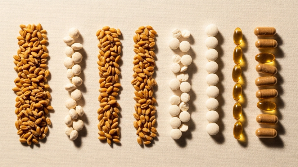 Poultry feed grains and supplements