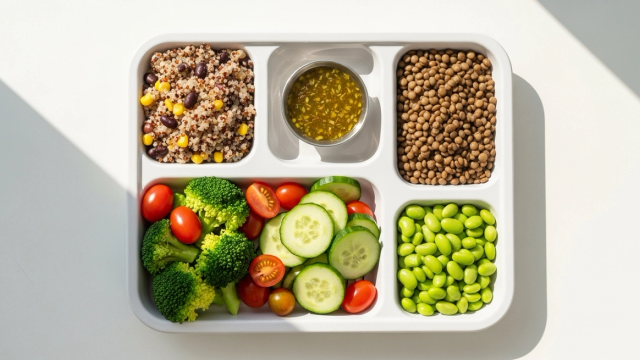 School nutrition programme food tray