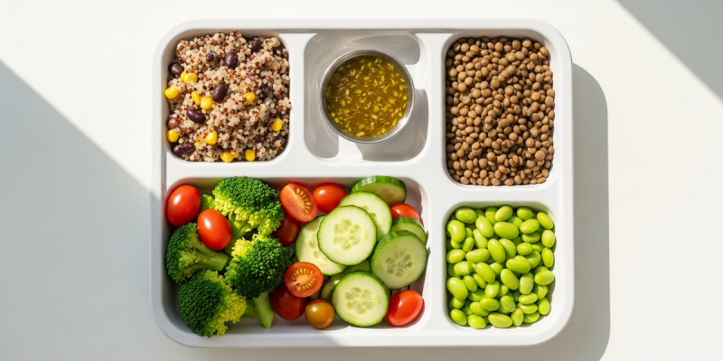 School nutrition programme food tray