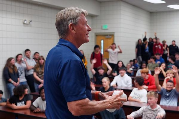 UT President Randy Boyd tours high schools to showcase higher ed opportunities