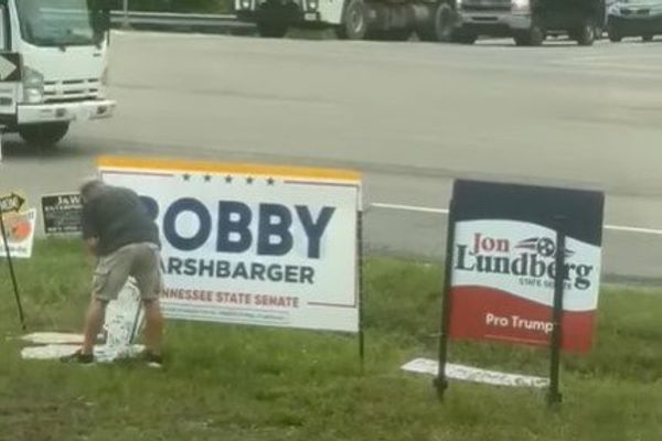 Video leads to charges accusing Senate challenger Bobby Harshbarger’s father of stealing and vandalizing campaign signs