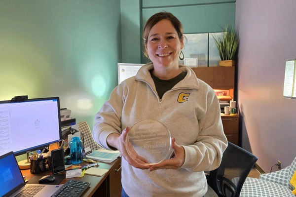 UT-Chattanooga’s Amy Kyriakidis recognized for suicide prevention efforts