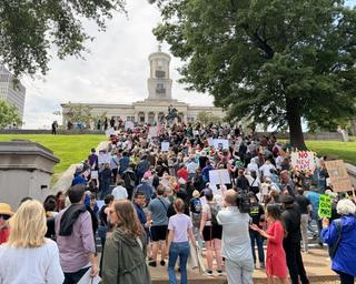 Protestors Flock to Capitol to Oppose Redistricting Special Session