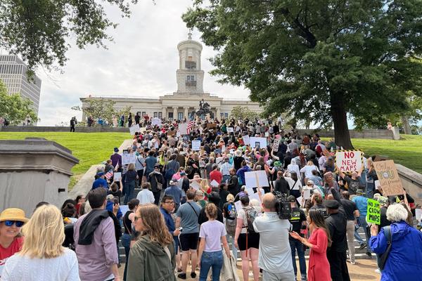 Protestors Flock to Capitol to Oppose Redistricting Special Session