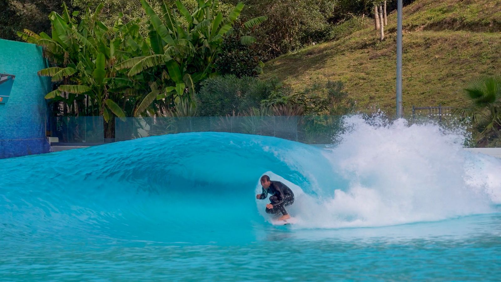 Surf Farm surf park in Glass House Mountains, Queensland, Australia