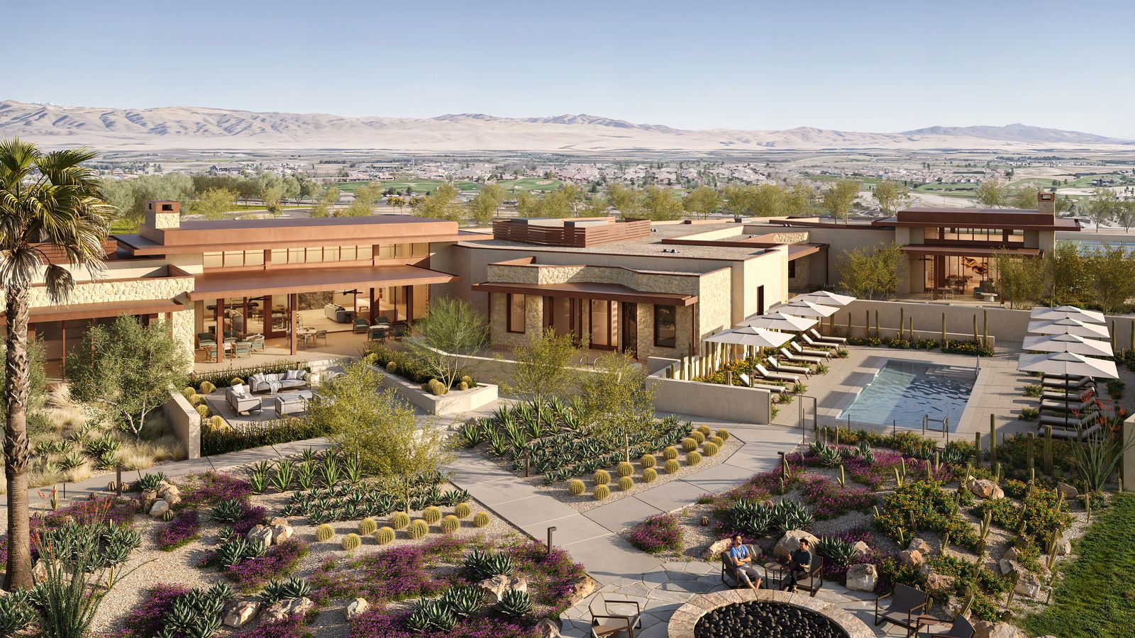 Coral Mountain Desert Club surf community in La Quinta, California, USA