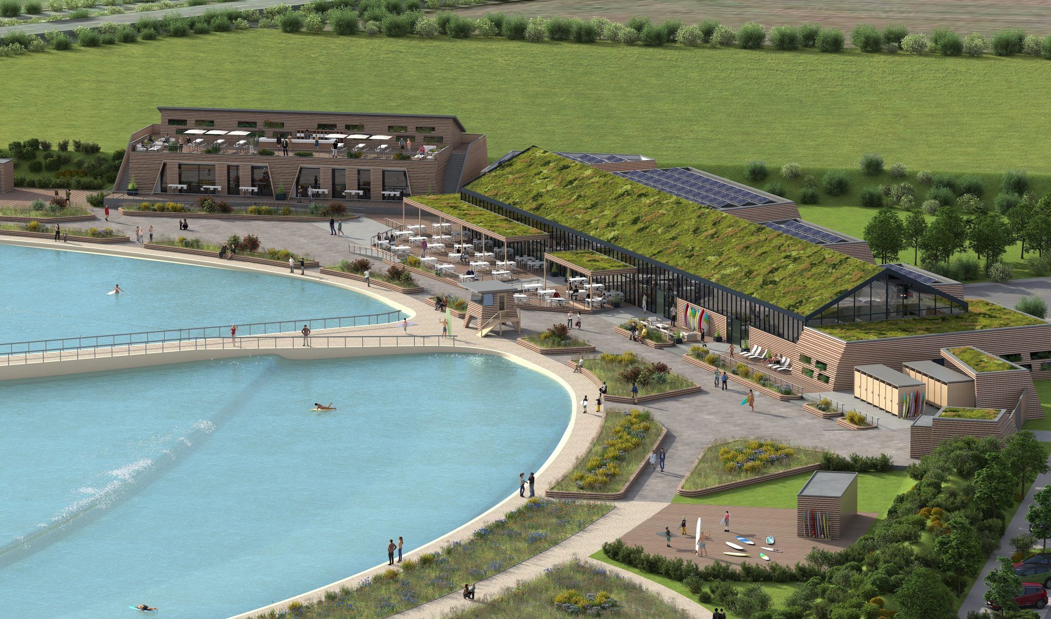 Surfgarten Stade surf park in Stade, Lower Saxony, Germany