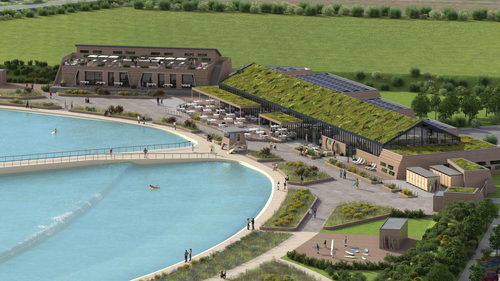 Surfgarten Stade surf park in Stade, Lower Saxony, Germany
