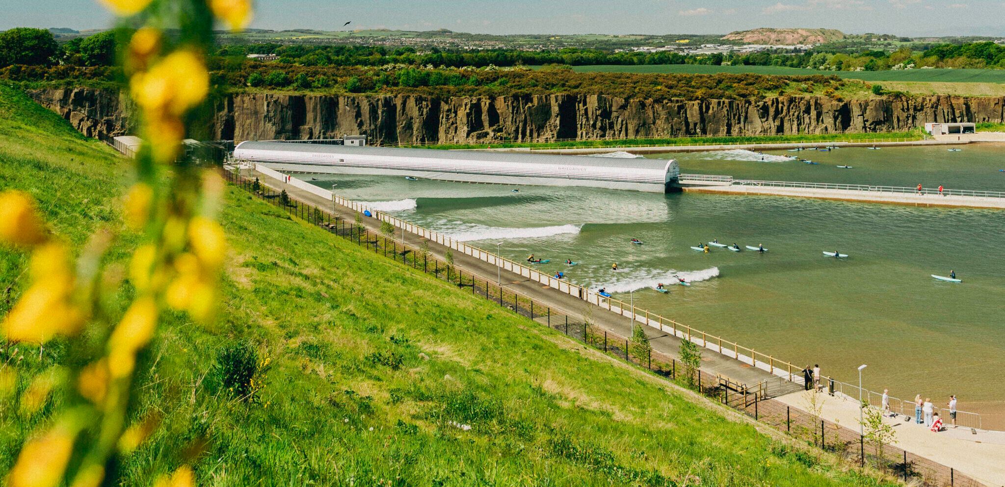 Lost Shore Surf Resort surf park in Ratho, Scotland, United Kingdom