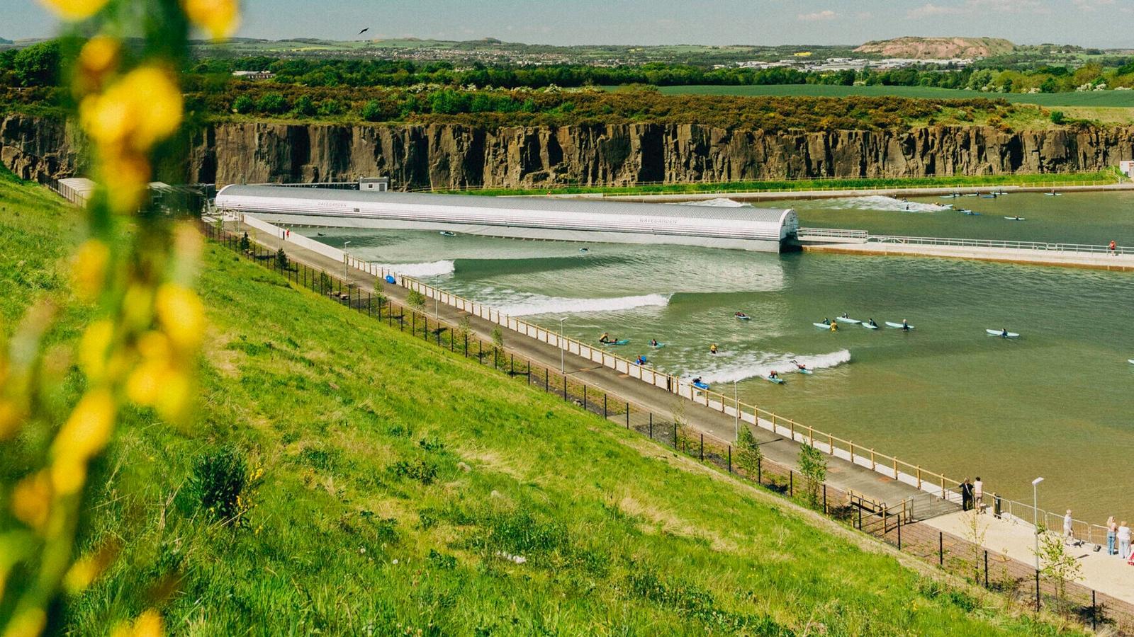 Lost Shore Surf Resort surf park in Ratho, Scotland, United Kingdom