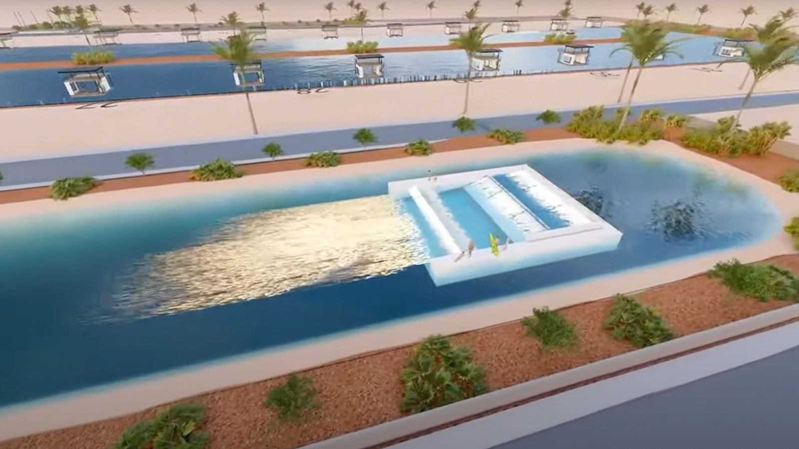 Southern Shores surf park in Hurricane, Utah, USA
