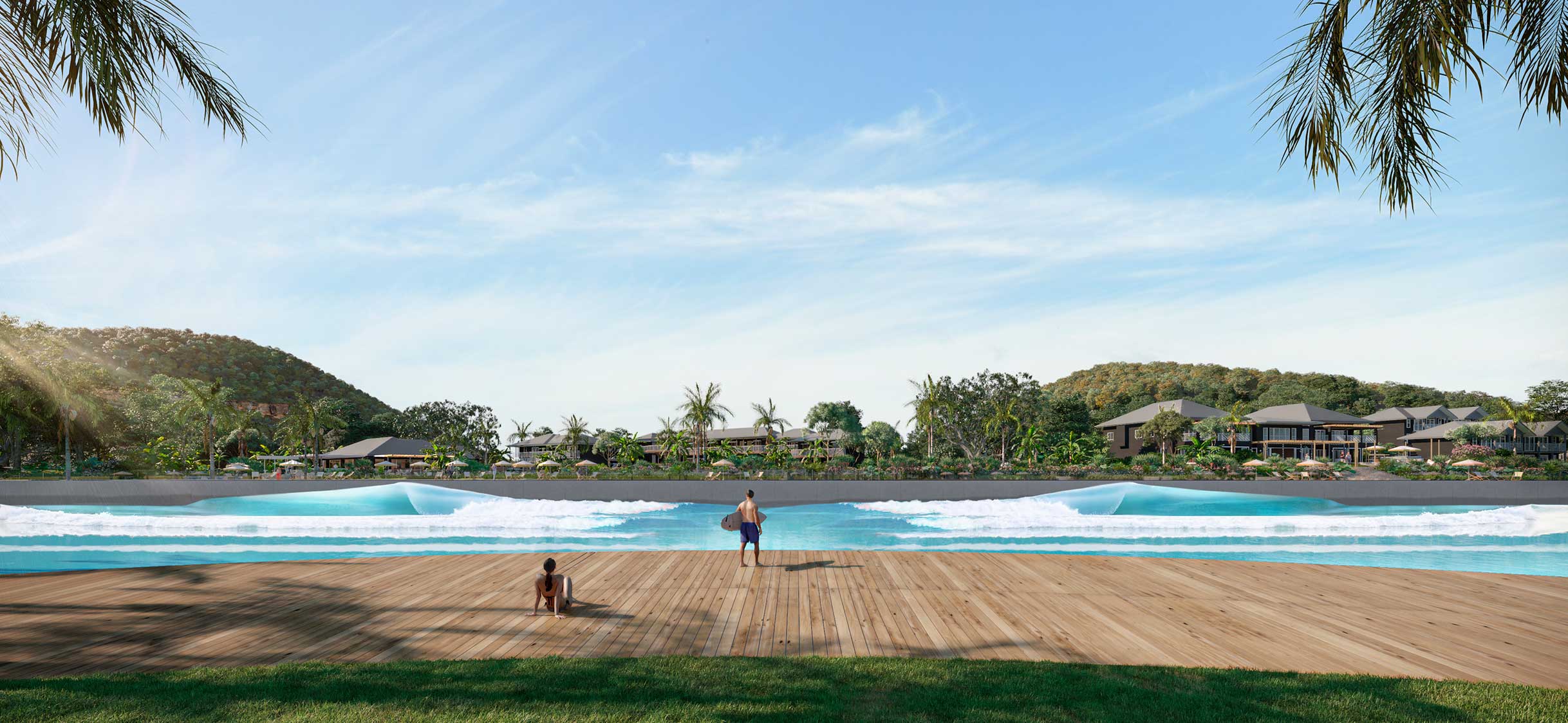 Wisemans Surf Lodge surf park in Wisemans Ferry, New South Wales, Australia