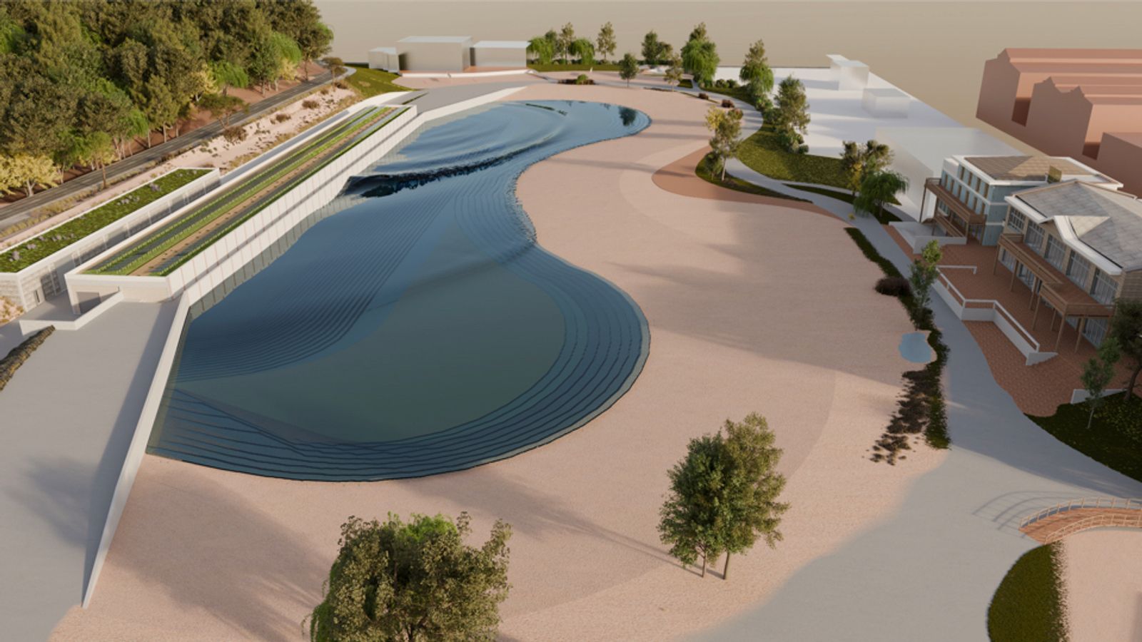SURFWRLD surf park in Werne, North Rhine-Westphalia, Germany