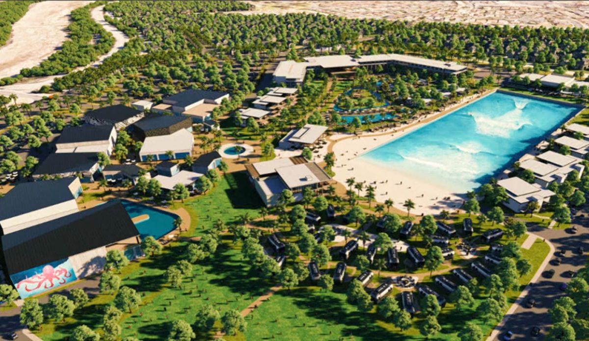 Ocean Kamp surf park in Oceanside, California, USA