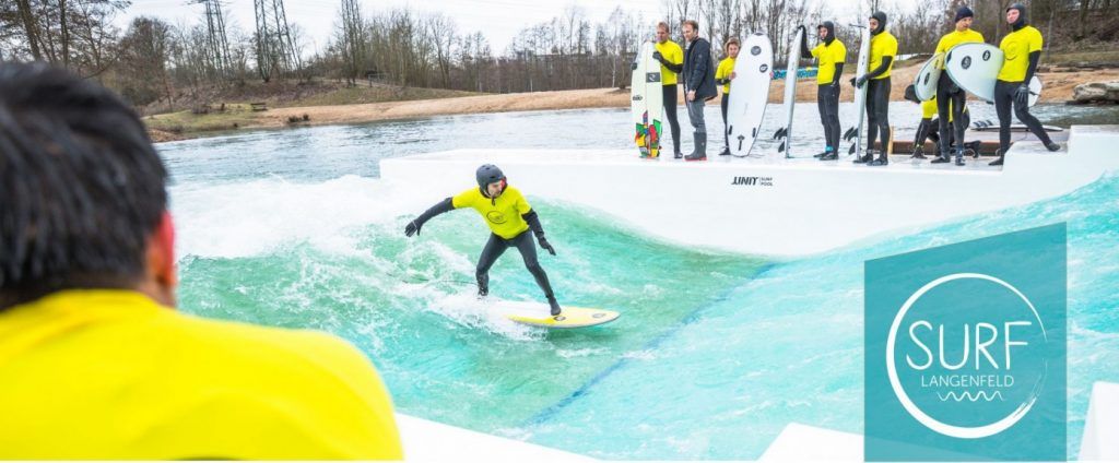 Surf Langenfeld surf park in Langenfeld, North Rhine-Westphalia, Germany