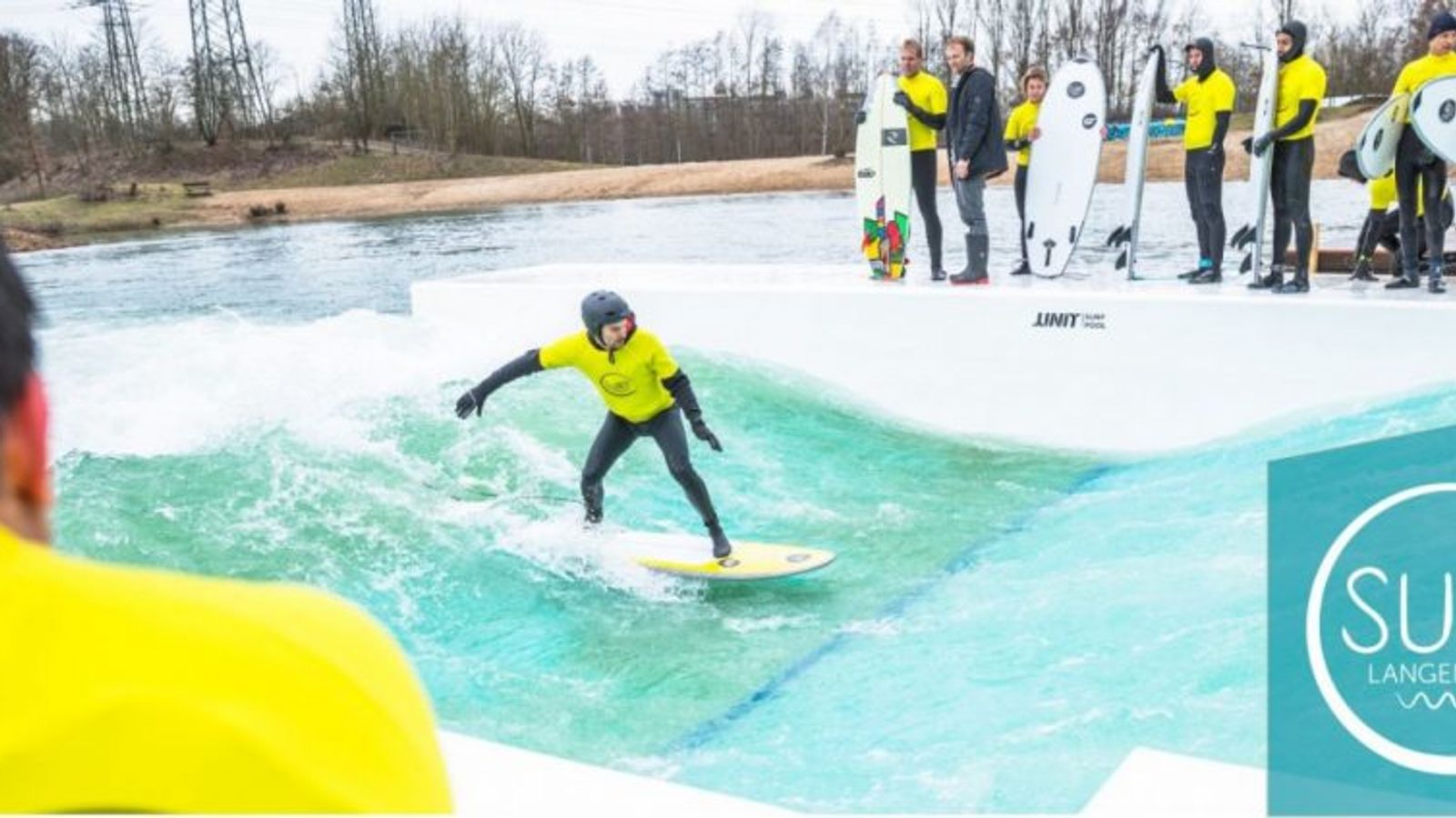 Surf Langenfeld surf park in Langenfeld, North Rhine-Westphalia, Germany