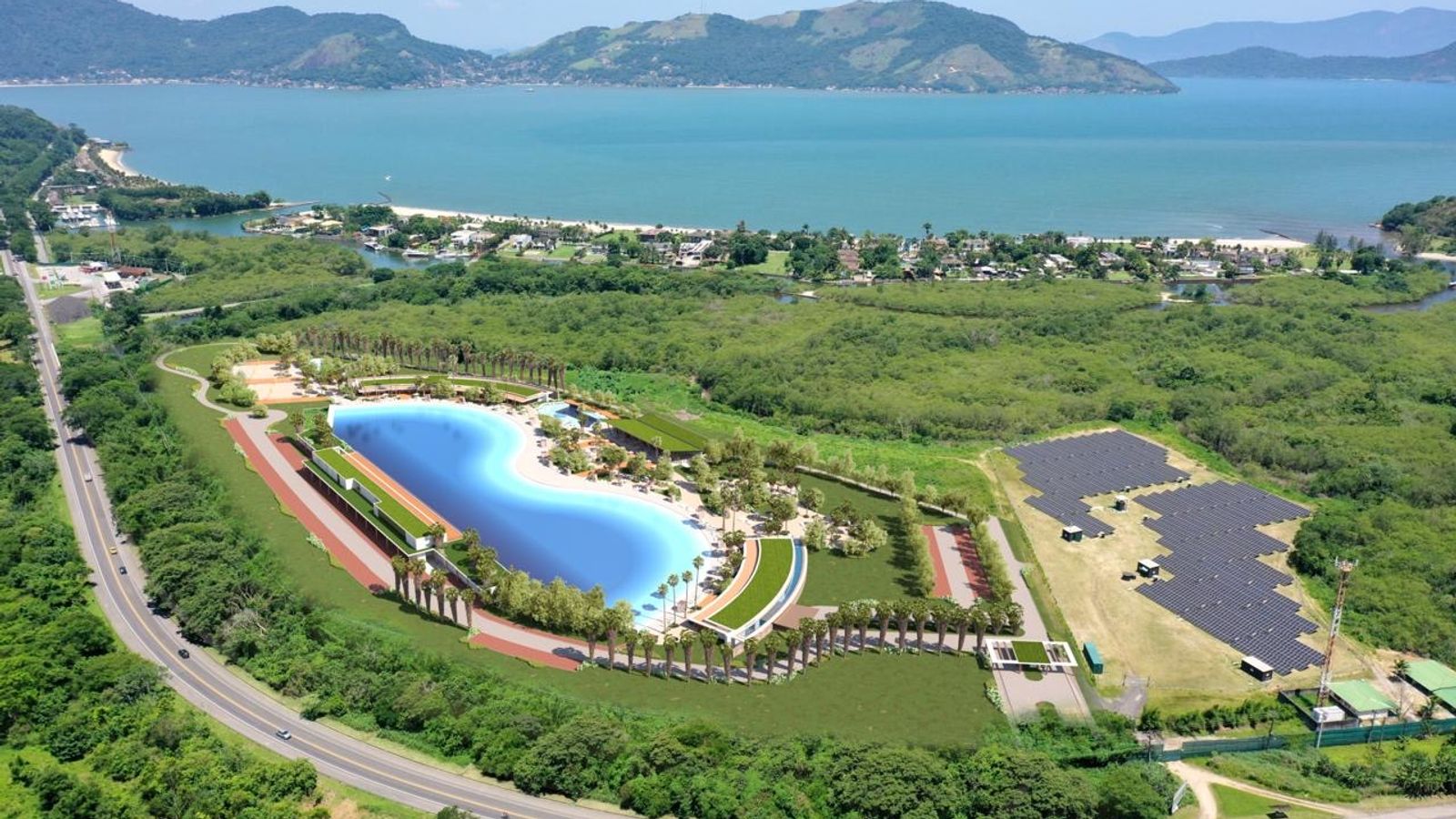 Brasil Surfe Clube surf park in Armação dos Búzios, Rio de Janeiro, Brazil