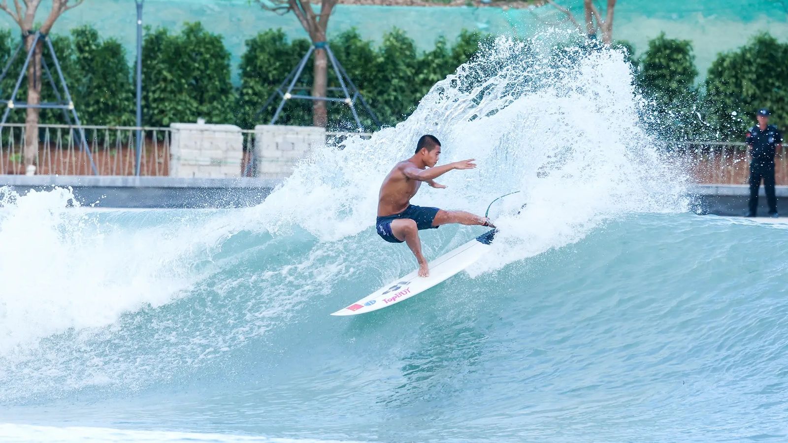 Riyue Bay surf park in Wanning, China