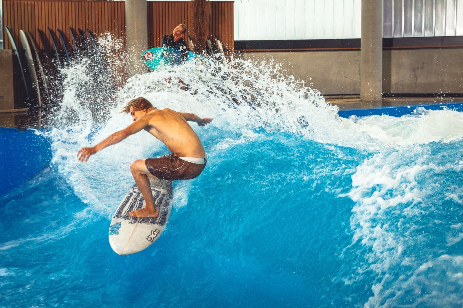 Jochen Schweizer Arena surf park in Taufkirchen, Bavaria, Germany