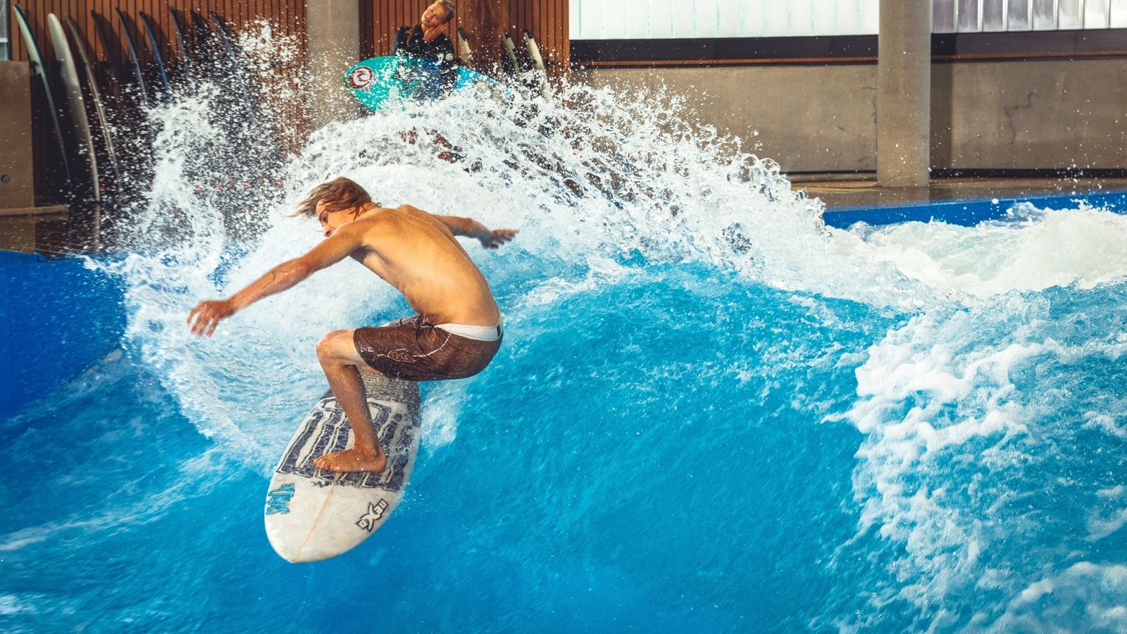 Jochen Schweizer Arena surf park in Taufkirchen, Bavaria, Germany