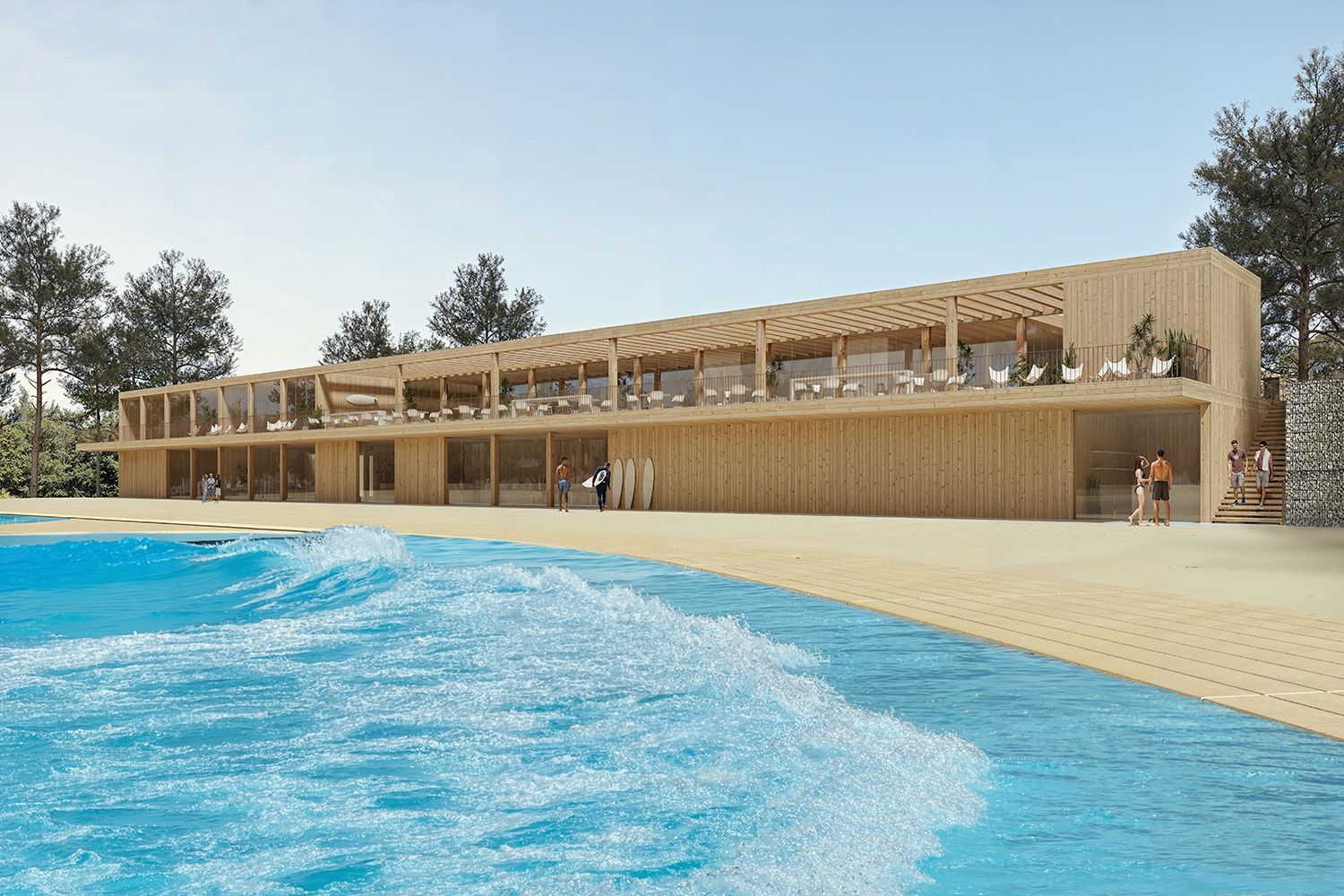 Surfers Cove surf park in Óbidos, Portugal