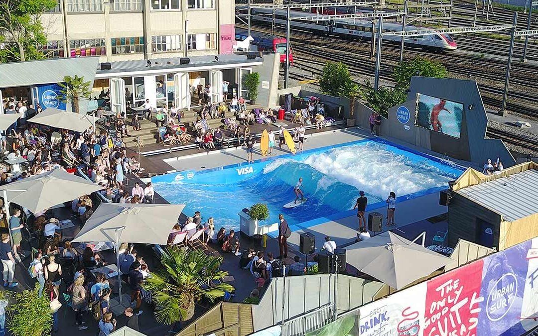 Urbansurf surf park in Zürich, Switzerland