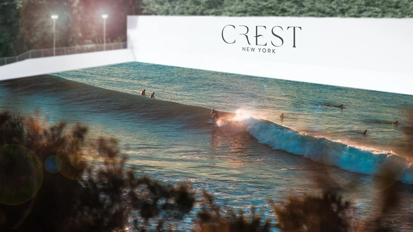 Crest Surf Clubs surf park in Shirley, New York, USA