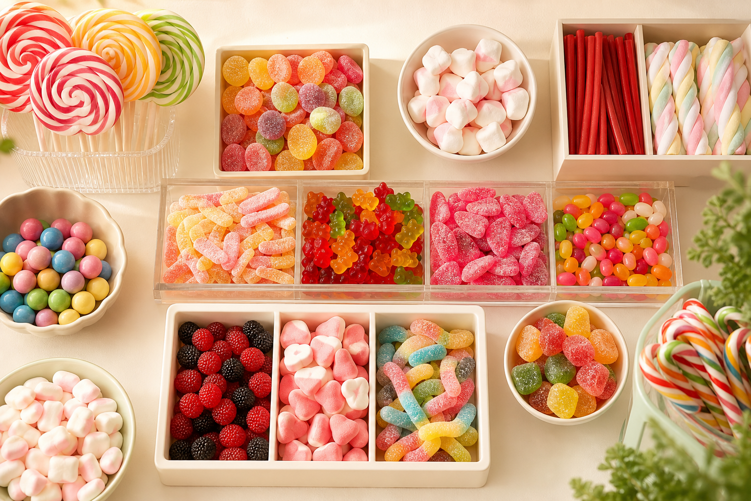 A retail display of bestselling Swedish candy