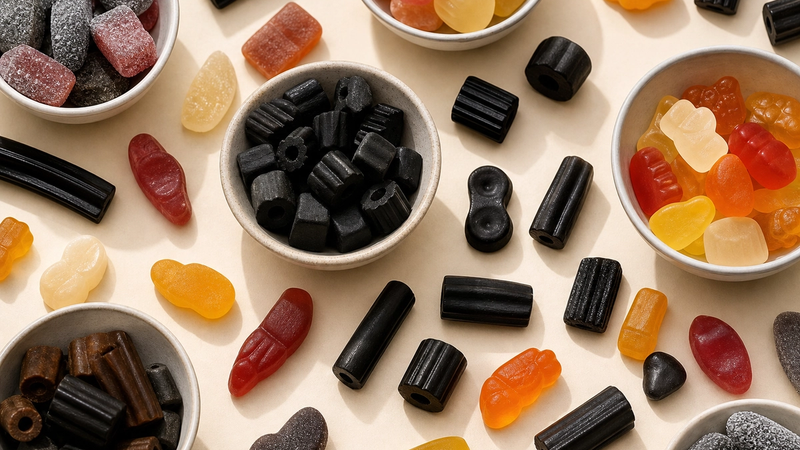 An assortment of Scandinavian candy