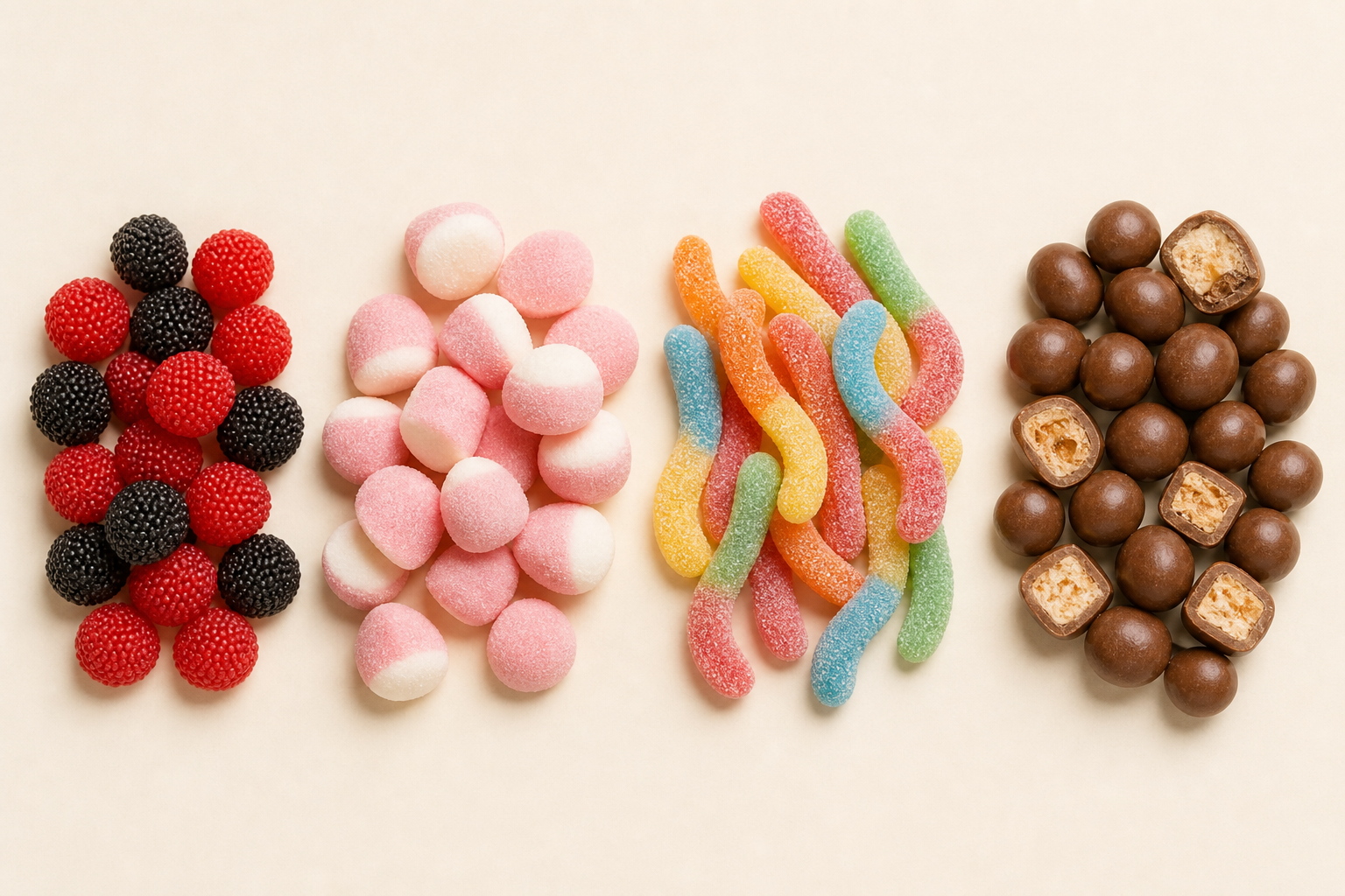 Nordic candy compared in small groups