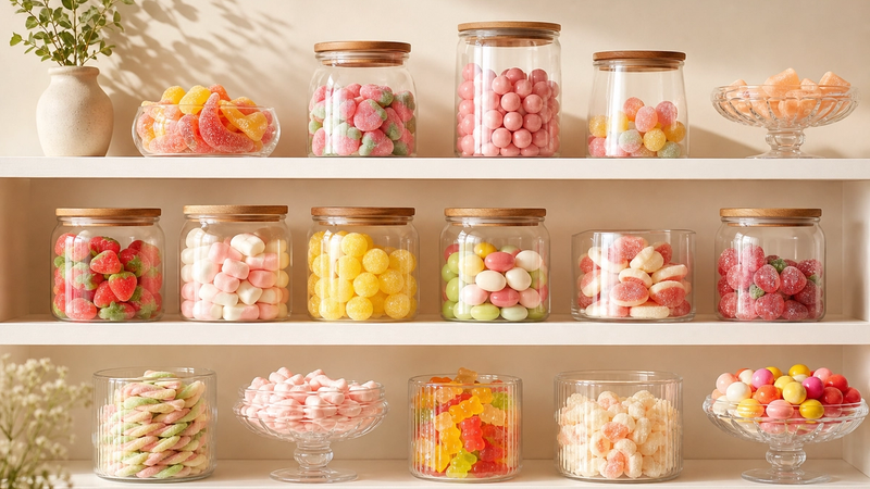 A retail shelf of Swedish candy