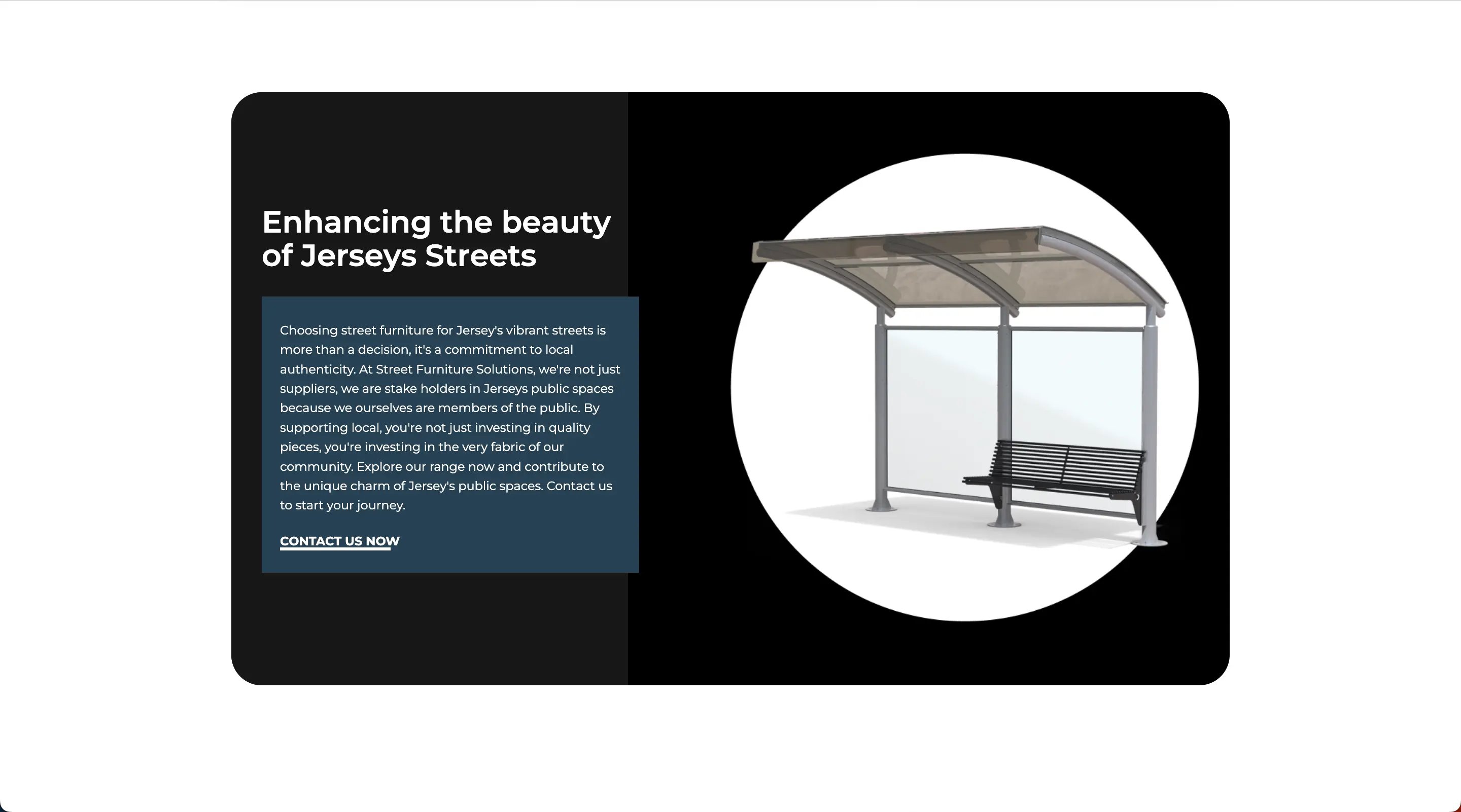 Street Furniture Solutions Website Jersey