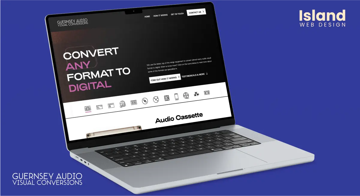 Guernsey Audio Visual Conversions Website