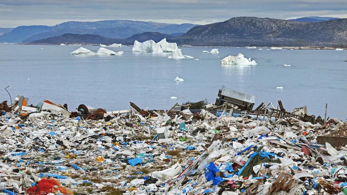 FROZEN IN ICE — AND MICROPLASTIC