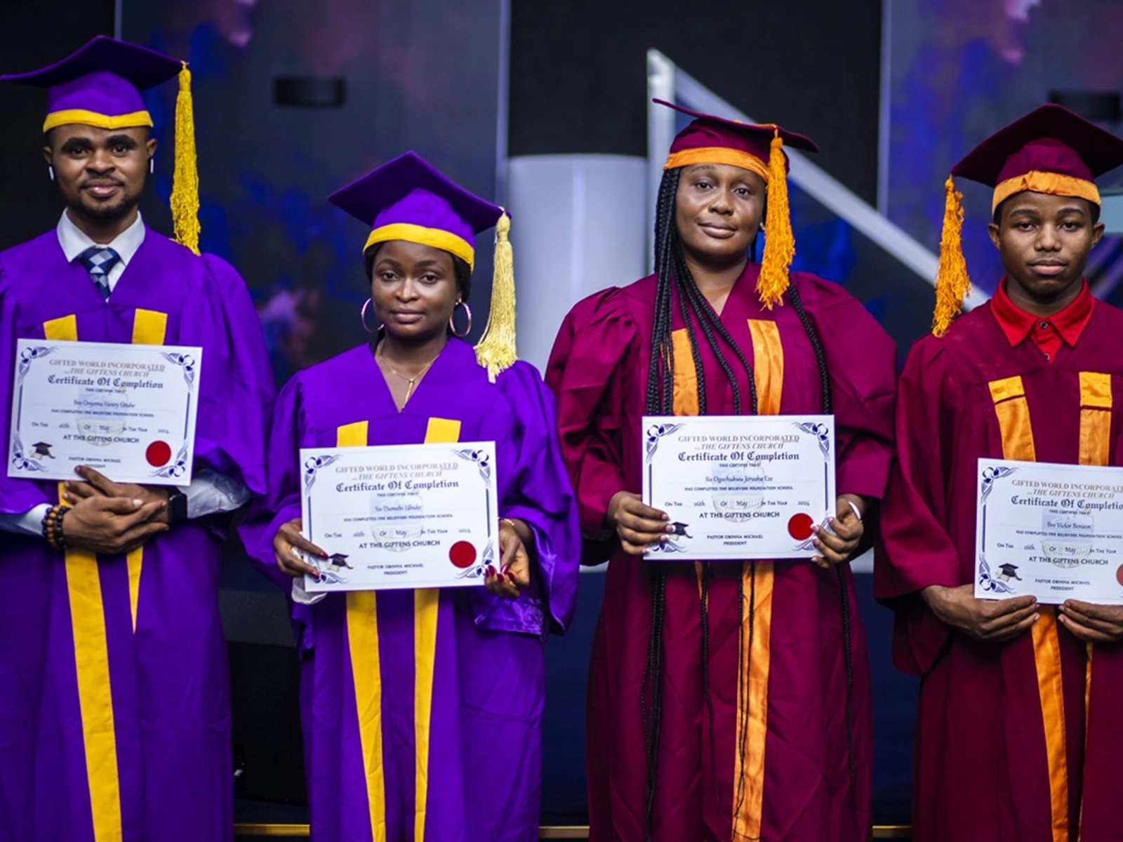 Group graduation photo