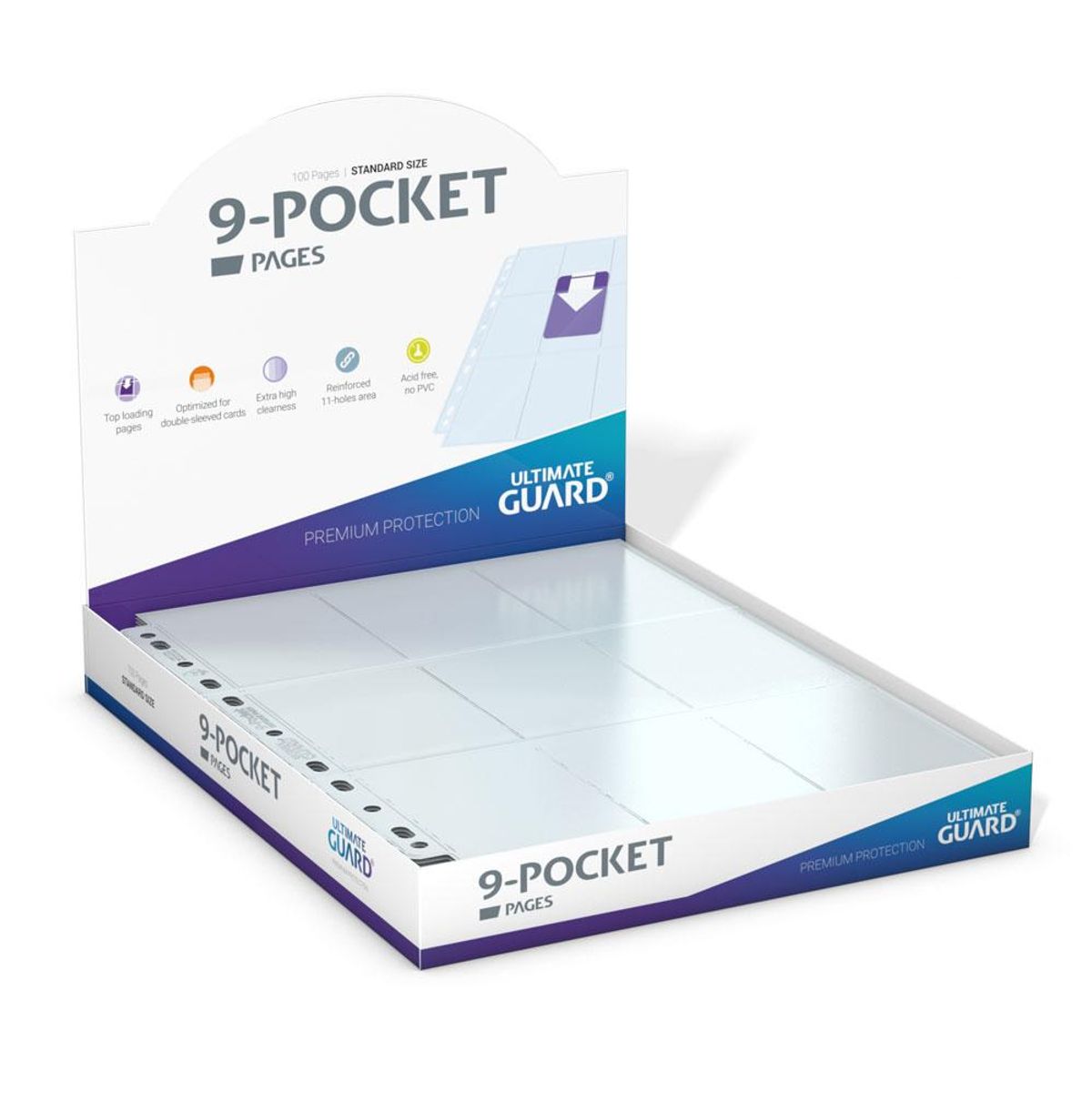 Pack Hojas 9-Pocket Transparent - Ultimate Guard