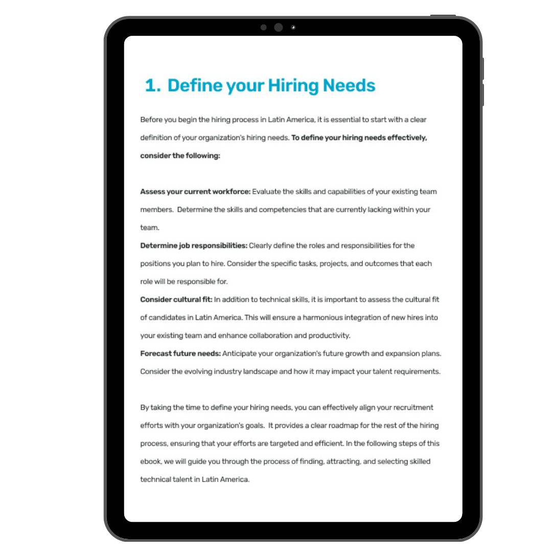 Tablet Image for: The Complete Guide to hiring LATAM