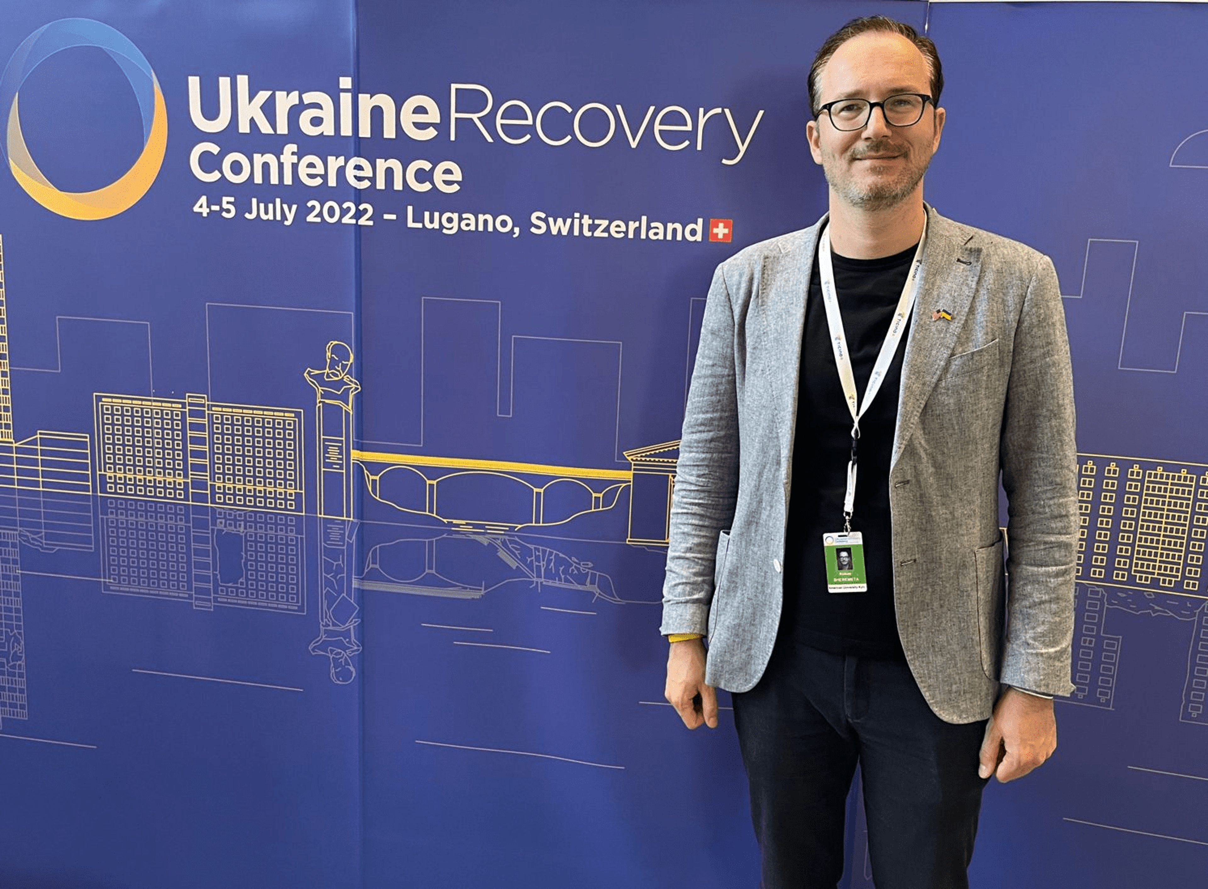 Co-chair of UA House Roman Sheremeta participated in the Ukraine Recovery Conference in Lugano