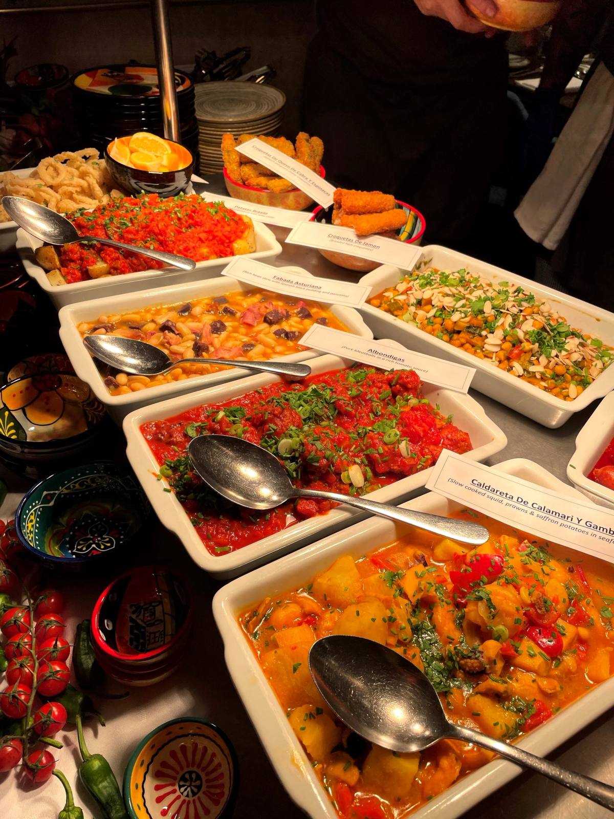 Some of the tapas dishes available