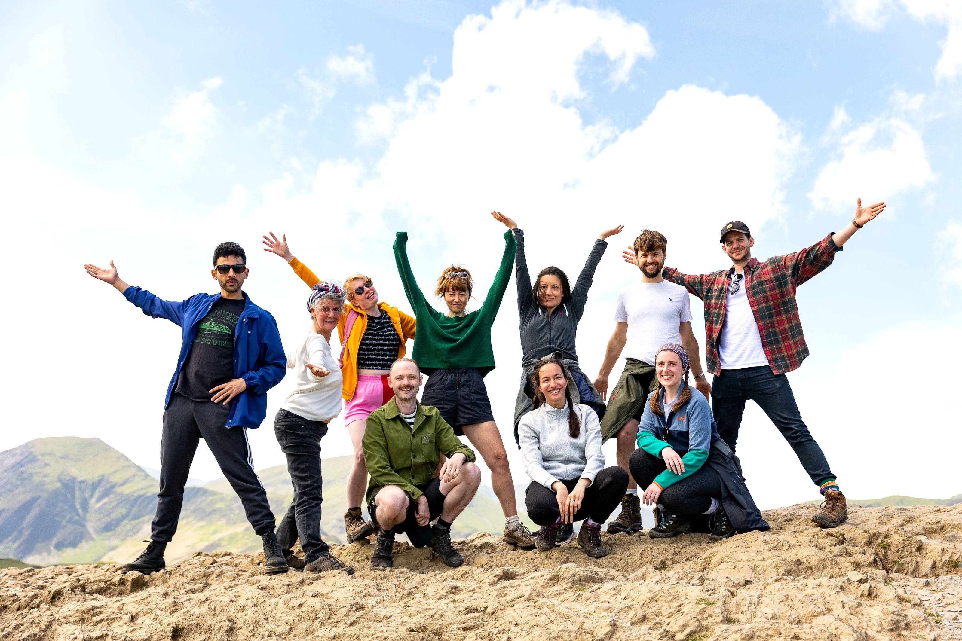 Ben Barden Photography captures the cast of The Climbers on top of Catbells