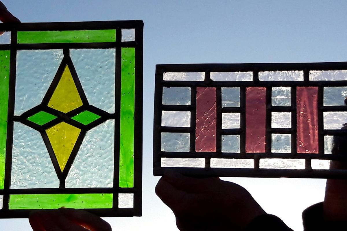 leaded, stained glass created at Quirky Workshops