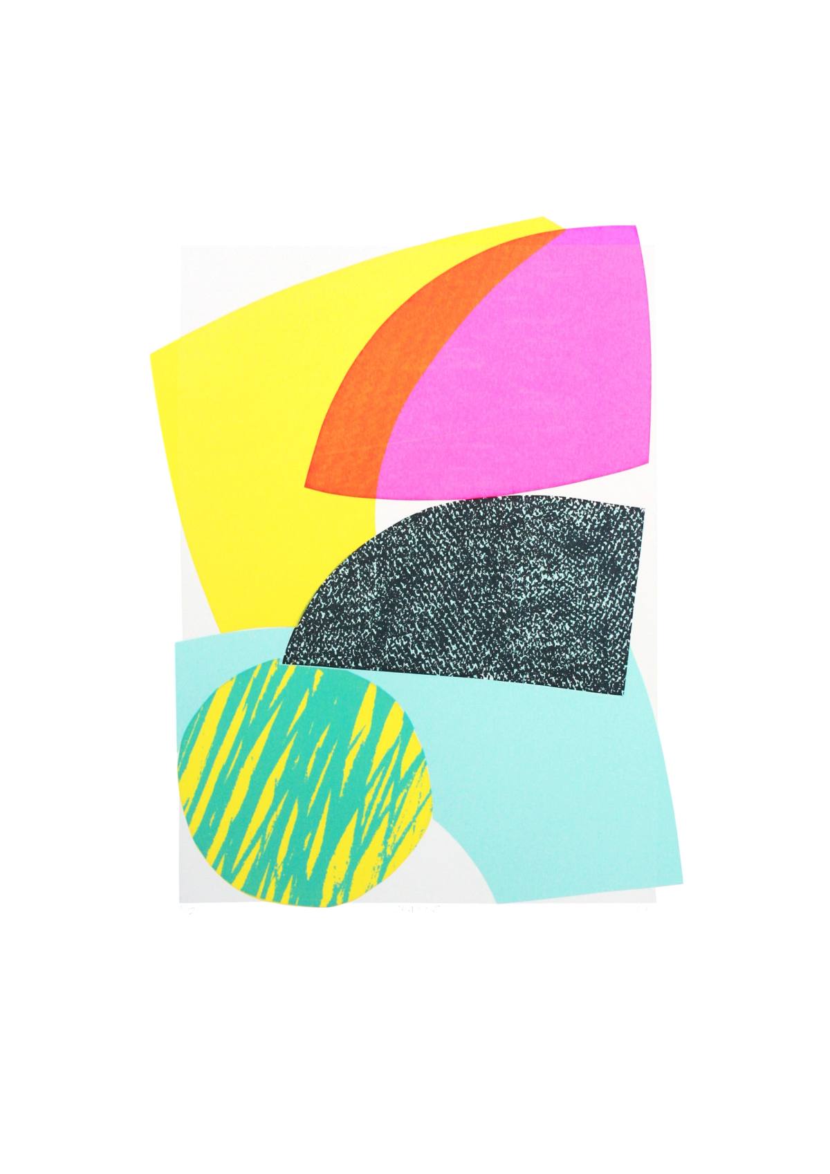 Mulit coloured abstract shapes